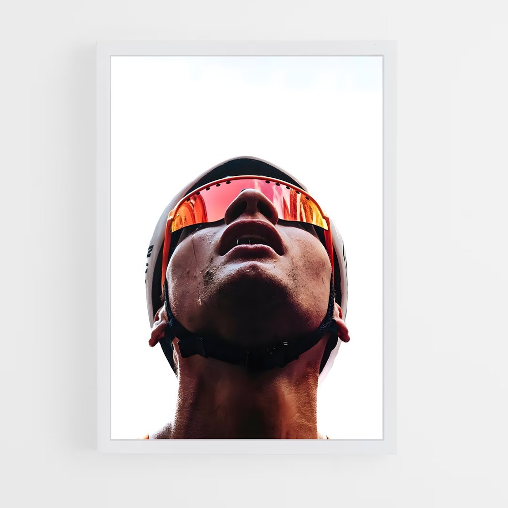 Poster Cycliste Étoile – affiche Cyclisme (vue 3)